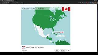 Seterra North and Central America Countries Pin Speedrun 9468 [upl. by Esserac]