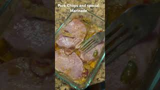 Pork Chops with a custom marinade  Delicious eats bizzyEats [upl. by Enillebyam]