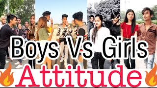 Boys Vs Girls Attitude 😈 tik tok video  New Attitude tik tok video  new snack video [upl. by Nylkaj]