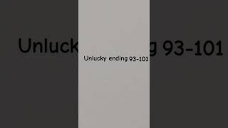 Unlucky ending 48146 And SuperUnlucky Ending 1 [upl. by Brunn]