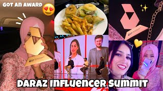 Daraz Influencer Summit  Got an Award😍  Painting Chit chat amp a lot more✨ [upl. by Gardie]