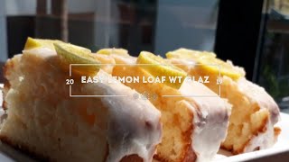 Easy vegan lemon cake wt GLAZE [upl. by Fulviah]