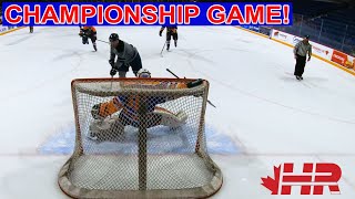 Championship game Blades beer league hockey playoffs goalie GoPro [upl. by Aneekahs]