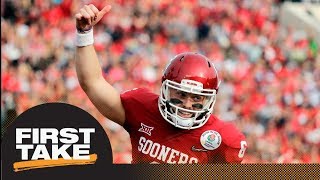 First Take reacts to Browns drafting Baker Mayfield with No 1 overall pick  First Take  ESPN [upl. by Courtund]