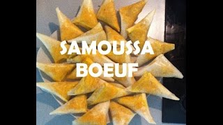 Samoussa au boeuf Beef Samosa recipe [upl. by Utas]