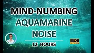 Mindnumbing Aquamarine Noise  12 Hours BLACK SCREEN  Study Sleep Tinnitus Relief and Focus [upl. by Nort72]