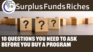 Surplus Funds 10 Questions to Ask 1st [upl. by Kassandra819]