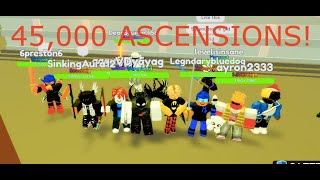 GETTING TO 45000 ASCENSIONS IN WEAPON MASTERS Roblox [upl. by Vander]