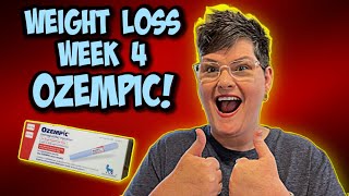 OZEMPIC Weight Loss Results WEEK 4 [upl. by Coriss]