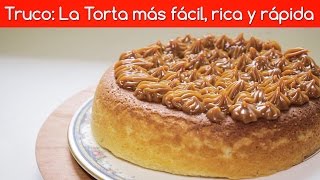 Truco ¿cómo hacer una torta fácil sabrosa y rápida [upl. by Aronek]