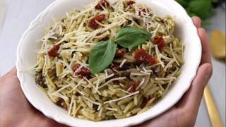 Orzo with Pesto and Sundried Tomatoes [upl. by Rustin]