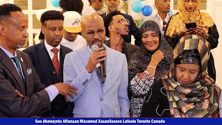 Soo dhawaynta AlFanaan Mohamed Lafoole Toronto Canada [upl. by Kandy898]