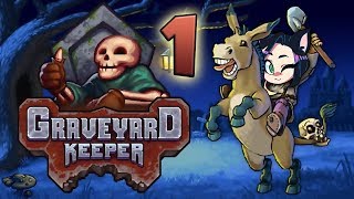 Graveyard Keeper Spooky Stardew Valley  PART 1  Kitty Kat Gaming [upl. by Ellehs123]