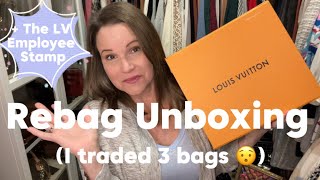 Rebag Louis Vuitton Stardust Speedy Unboxing  I Traded 3 Luxury Bags For 1 [upl. by Drareg]