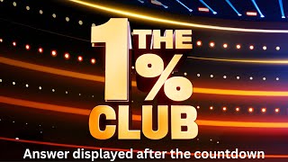 The Big Quiz V103  The 1 Club  Could You Be In The One Percent [upl. by Finley]