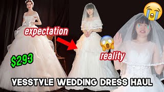 I Tried YESSTYLE Wedding Dresses and this is what happened  Q2HAN [upl. by Yauqaj]