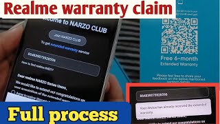 Realme Narzo 70 Pro 6 Months Extended Warranty Claim Kaise Kare  How To Claim Extended Warranty [upl. by Mikkanen]