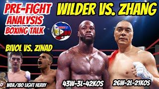 Wilder vs Zhang  Bivol vs Zinad WBAIBO  Ford vs Ball WBA  Prefight analysis [upl. by Wynny]