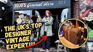 THE UKS TOP VINTAGE DESIGNER CLOTHING EXPERT  MEET JO JO RAG PARADE SHEFFIELD [upl. by Ayerhs]