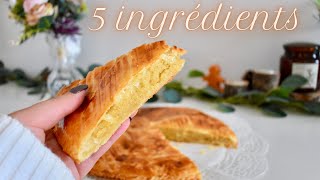 Galette Des Rois 🥧 Frangipane en 10 Min  Recette Facile et Rapide avec 5 ingrédients [upl. by Sitsuj]