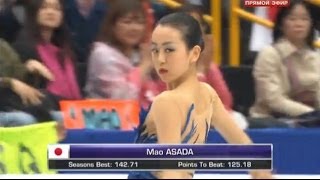 Mao Asada  World figure skating Championships 2014  SaytamJapan FP [upl. by Bruns]