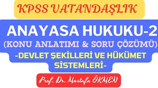 KPSS Vatandaşlık Anayasa Hukuku2 amp Konu Anlatımı ve Soru Çözümü anayasahukuku anayasa [upl. by Ilene262]