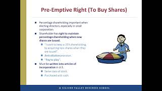 Shares in Corporations Stock Types PreEmptive Rights and Dividends Explained [upl. by Dnaltroc]