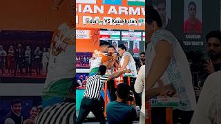 India 🇮🇳 Vs Kazakhstan 🇰🇿 Best player Yuvraj armwrestling indiateam asaingames shortviral [upl. by Cecile]