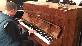 Grotrian Steinweg upright piano DEMO at The Piano Gallery Faringdon [upl. by Lehcim]