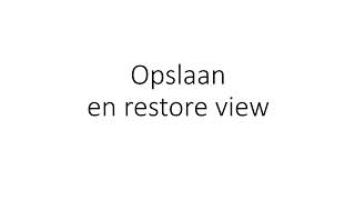 1e Knop uit VIEW Opslaan view [upl. by Suiramaj]