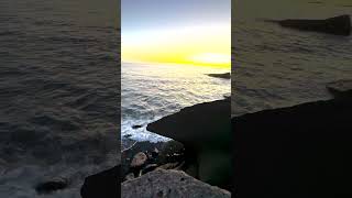 beautiful ocean waves Tenerife  sunset [upl. by Melisande]