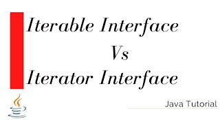 Iterable vs Iterator interface in Java  Java Beginners Tutorial [upl. by Atiuqad]