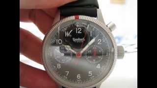 Hanhart Primus Monopusher Mechanical Handwind Chronograph Function Testing [upl. by Sherl]