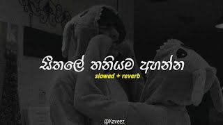 සීතලේ තනියම අහන්න  Sad songs collection  Slowed  reverb  Playlist 6 [upl. by Woodruff382]