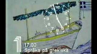 TV1klocka före Språka på grekiska 1981 [upl. by Aihsikal]