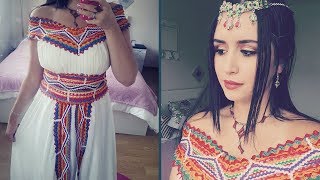 مكياج عراسي بلباس قبائلي ❤ 🇩🇿Tuto Maquillage Avec une Robe Kabyle● [upl. by Kirstin]