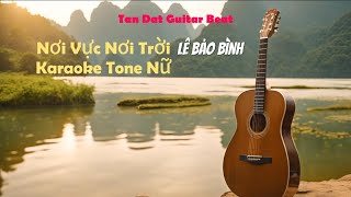 Karaoke Nơi Vực Nơi Trời  Lê Bảo Bình Guitar Solo Beat Acoustic Tone Nữ  Tan Dat Guitar Beat [upl. by Eedya460]