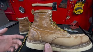 6 Month Review ROCKROOSTER 6 inch Moc Soft Toe Wedge Work Boots with Vibram® Outsole VAP611 [upl. by Cirnek]