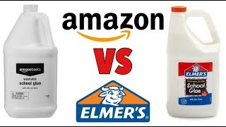 ELMERS GLUE VS AMAZON GLUE  WHICH IS BETTER FOR SLIME [upl. by Licna202]