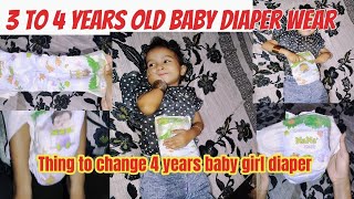 How to wear 4years old baby girl diaper routineHow to change diapertips and tricks Mirhaoman20 [upl. by Crandale260]