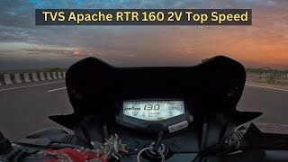 New 2024 TVS Apache RTR 160 2V Top Speed Test  Top End [upl. by Oinotnaesoj]