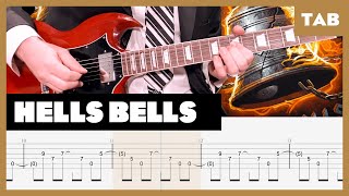 ACDC  Hells Bells  Guitar Tab  Lesson  Cover  Tutorial [upl. by Ayotal]