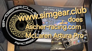 Ascher Racing McLaren Artura Pro USB unboxing and stuff with wwwsimgearclub [upl. by Akenahc866]