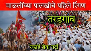 तरडगाव माऊलींच्या पालखीचे पहिले रिंगण wari palkhi pandharpur mauli वारी वारकरी [upl. by Geddes87]