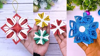 4 Amazing Handmade Ornaments for Christmas Tree Decorations 🎄 [upl. by Covell]