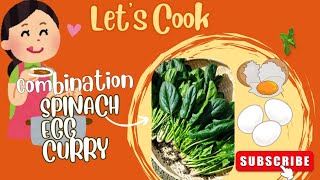 dhaba style spinach Eggcurry palak anda curryrecipecookingathomehomemade healthy appu3505 [upl. by Geri]