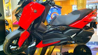 New 2025 Yamaha XMAX 250 Connected in Luxury Red  The Ultimate Maxi Touring Bike [upl. by Walrath]