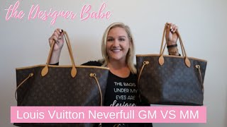 Louis Vuitton Neverfull MM vs GM Comparison [upl. by Matthews]