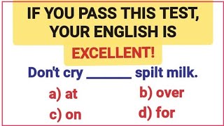 English Grammar Test ✍️📘 If you pass this test your English is excellent [upl. by Fiedling]