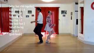 Whiteys First Stops  Lindy Hop  Level 6 Lesson 2  Shauna Marble  quotStopsquot Routine [upl. by Orvah]